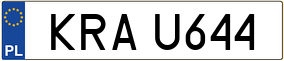 Trailer License Plate